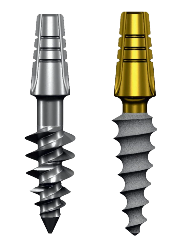 Comparación de dos diseños de implante utilizados en protocolos de implantología dental